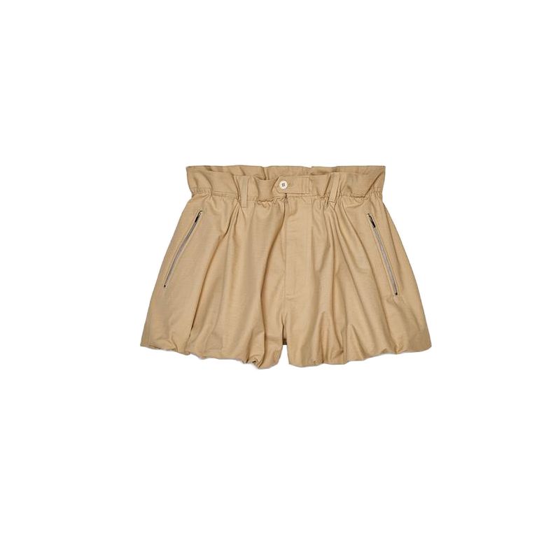 Spring New Women's Clothing Casual Puffy Pants Foot Cotton Blended Mid-Waist Balloon Version Shorts 2712737