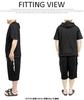 One Colors Men's Plus Size Seersucker Zip-Up Hoodie and Shorts Set, White (5L)