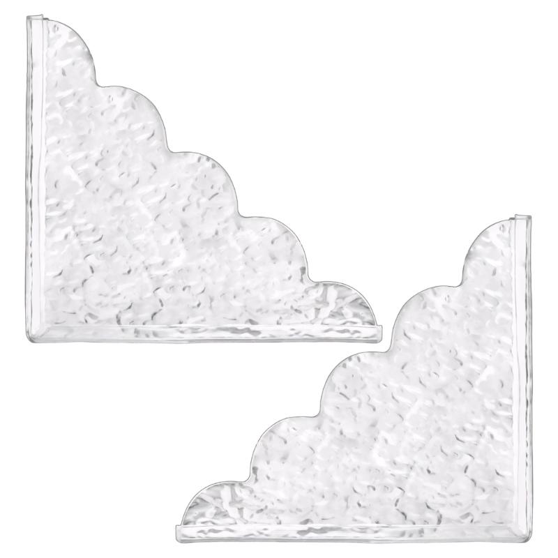 

Водонепроницаемый барьер для ванной предотвращает разбрызгивание Легко устанавливаемые акриловые угловые защитные накладки для душа 1