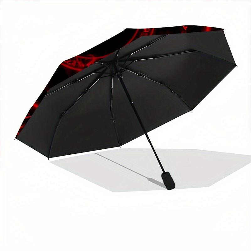 1pc Mystic Symbols Automatic Umbrella - 8-Rib Foldable Design, Outdoor Adventures, and Family Celebrations y250829080