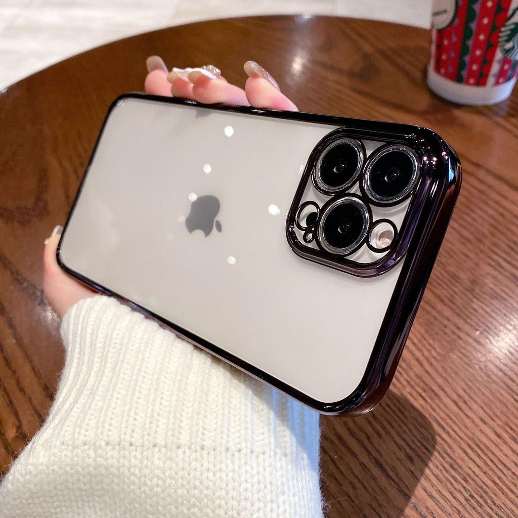 Suitable for iPhone16/PC electroplating matte iPhone17 Promax all-inclusive lens XS/XR case case