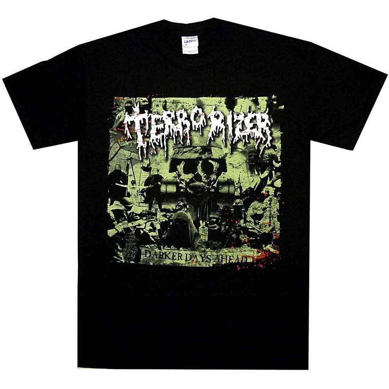 Terrorizer Darker Days Ahead Unisex T-Shirt Death Metal Grindcore Official T-shirt S