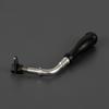 Fireplace Handle with Insulated Grip Threaded Metal