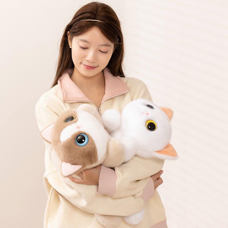 Colorful Three-Eyed Kitten Doll - Cute Birthday Gift for Kids, Comforting Companion