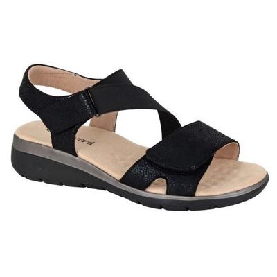 Womens/Ladies Shimmer Touch Fastening Sandals
