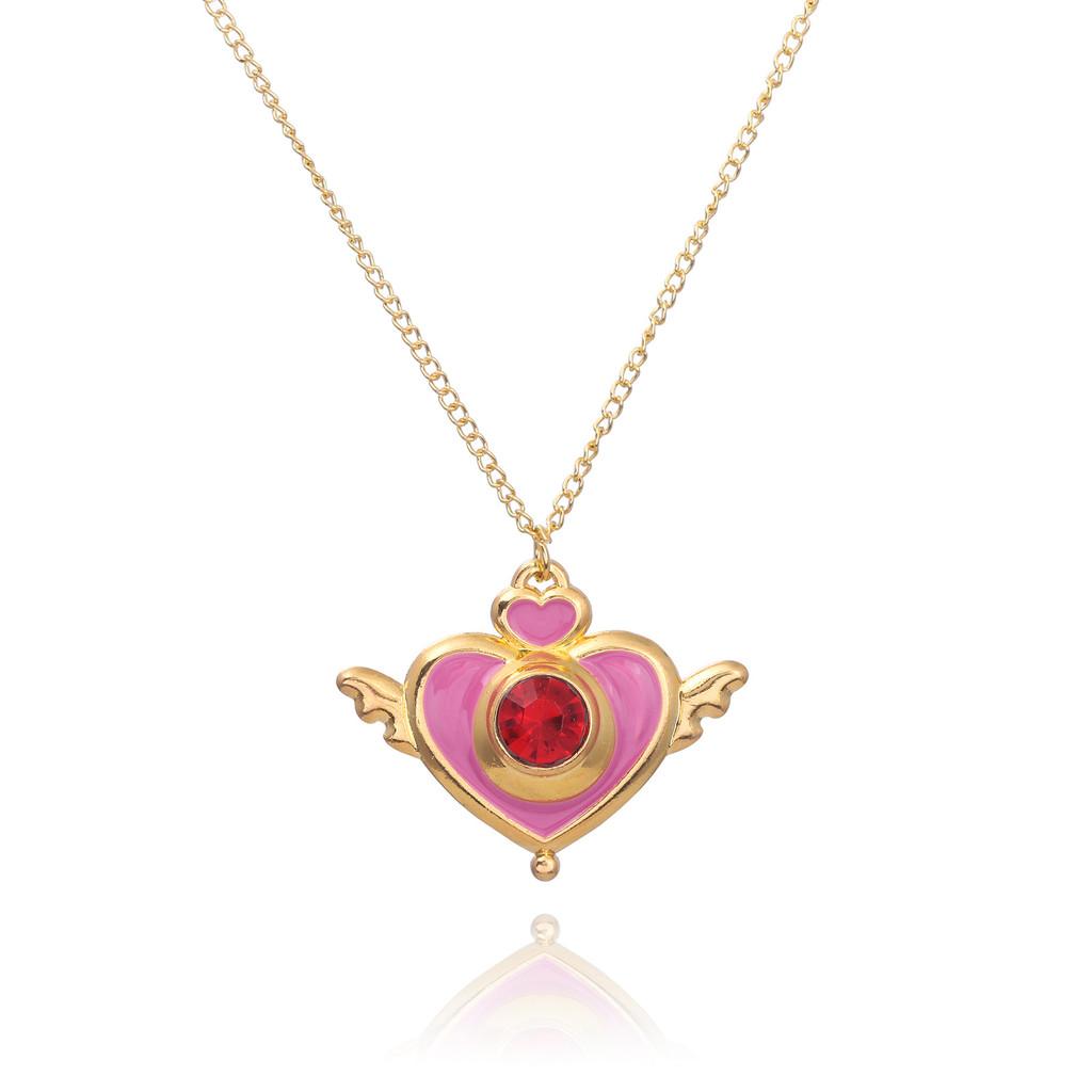 Sailor Moon Magisches Verwandlungs-Halskette Mit Legierungs-Anhänger Für Cosplay-Fans