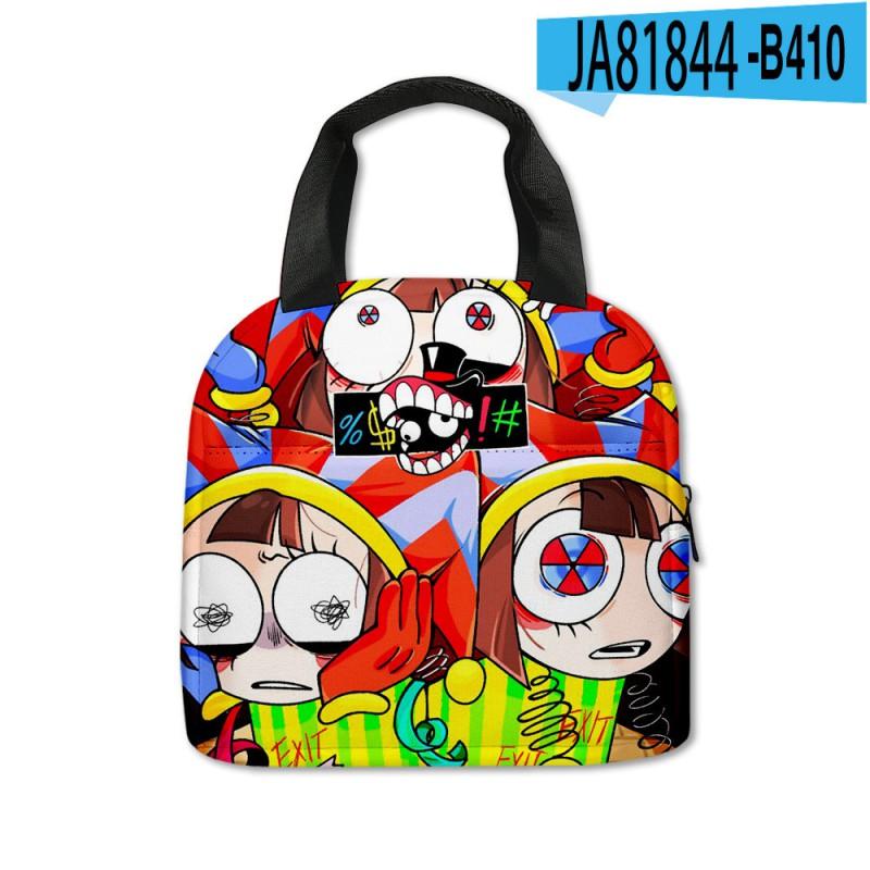 Kids Insulated Lunch Bag With Fun Digital Circus Design Preschool School Use