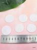 Bílé kulaté netkané podložky o tloušťce 2 mm pro DIY ozdoby do vlasů, doplňky a základní držáky (2-10 cm)