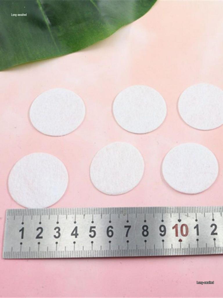 Bílé kulaté netkané podložky o tloušťce 2 mm pro DIY ozdoby do vlasů, doplňky a základní držáky (2-10 cm)