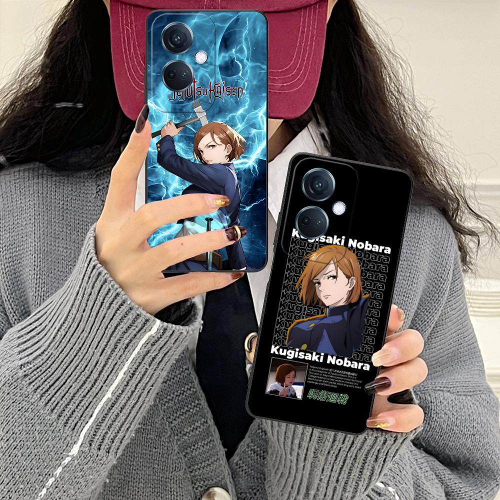Jujutsu Kaisen Nobara Mobile Phone Case for OPPO Reno 14 13 12 11 10 9 8 7 6 5 F T Pro 5G Colorful Printing Cover Cover Pretty