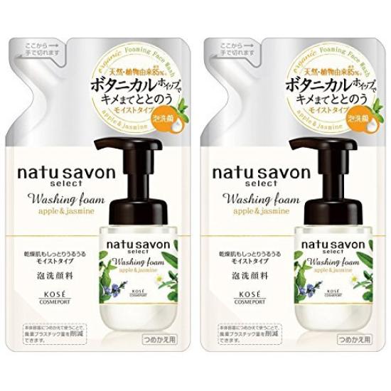 

KOSE Softimo Natusabon Select Пена для умывания, сменный блок x 2 [Оптовая закупка] (увлажненный)