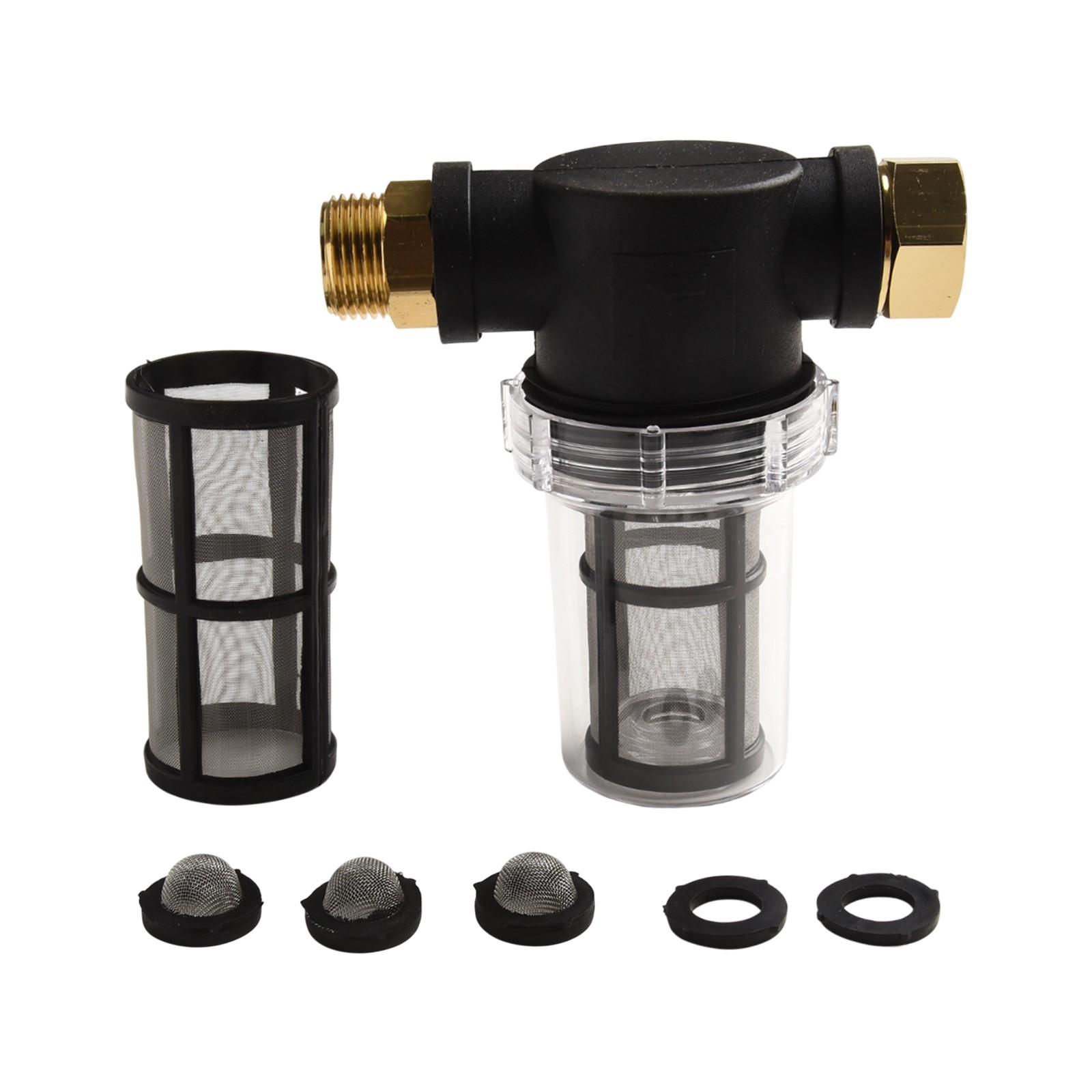 

Удаление ржавчины 3/4 дюйма Трубный фильтр Фильтр для садового шланга Предварительный фильтр для сада