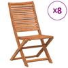 Garden Chairs 8 pcs Foldable 51 x 66 x 95 cm Solid Acacia Wood