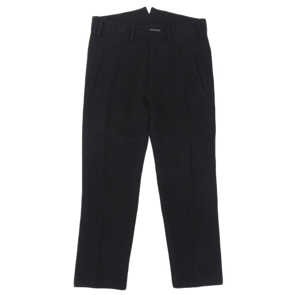 nude:masahiko maruyama Linen x Wool Center Press Pants Bottoms Men's Black 1 NH-1240 Bottoms 1 blackUsed