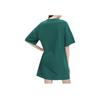 Fila American Series Logo Print Loose Simple Casual Comfortable Round Neck Short Sleeve Dress Women Dresses Chrysanthemum-Green F11W329315FTQ