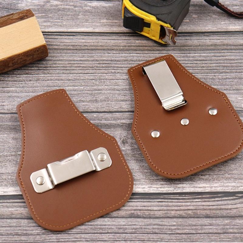 Premium Leather Tape Measure Case Adjustable Belt Clip For 5m 10m Measuring Tape Compact Design For Professional Craftsmen