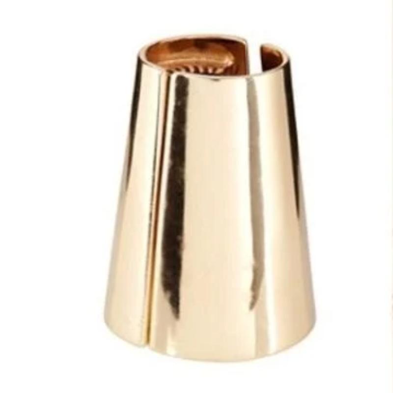 Vintage Metal Cone Ponytail Hair Ring Alloy Gold-Plated Polished Headdress Styling Tools Braids Accessories for Women