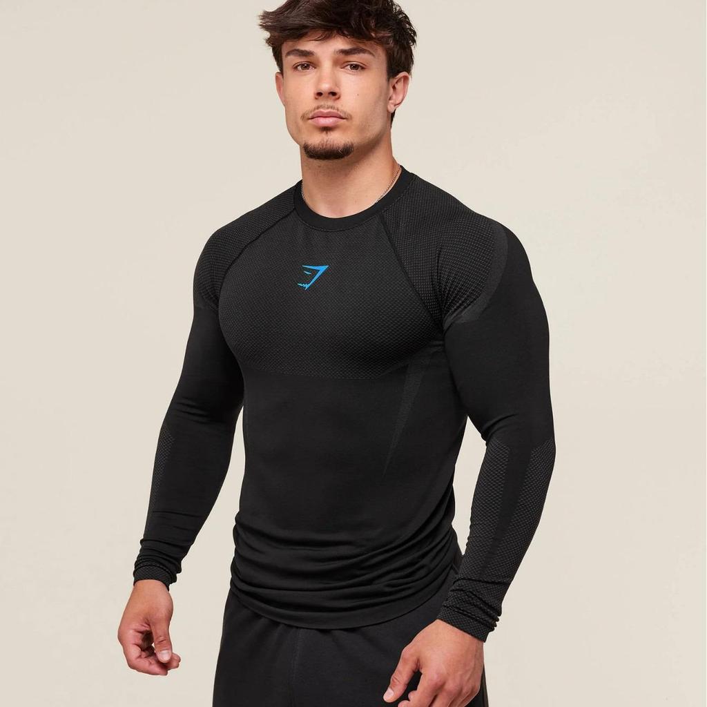 Camiseta de Entrenamiento de Manga Larga Ajustada para Hombre de Gymshark