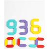 Wooden Number Battle Building Blocks Game - Children's Math Learning Toy for Number Matching and Color Sorting Interactive Play