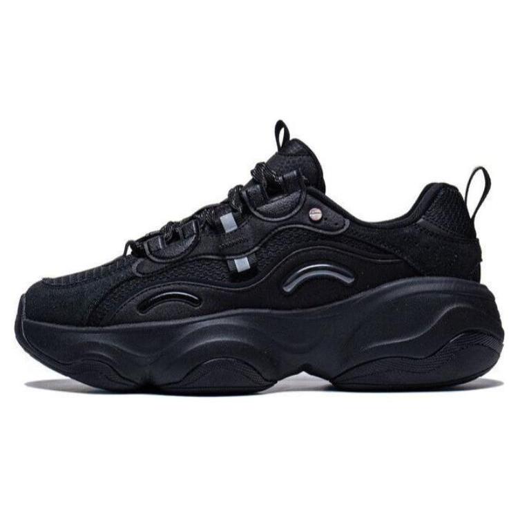 New LiNing Honey | Slip Resistant Low Top Chunky Sneakers Women's Black AGCT126-2