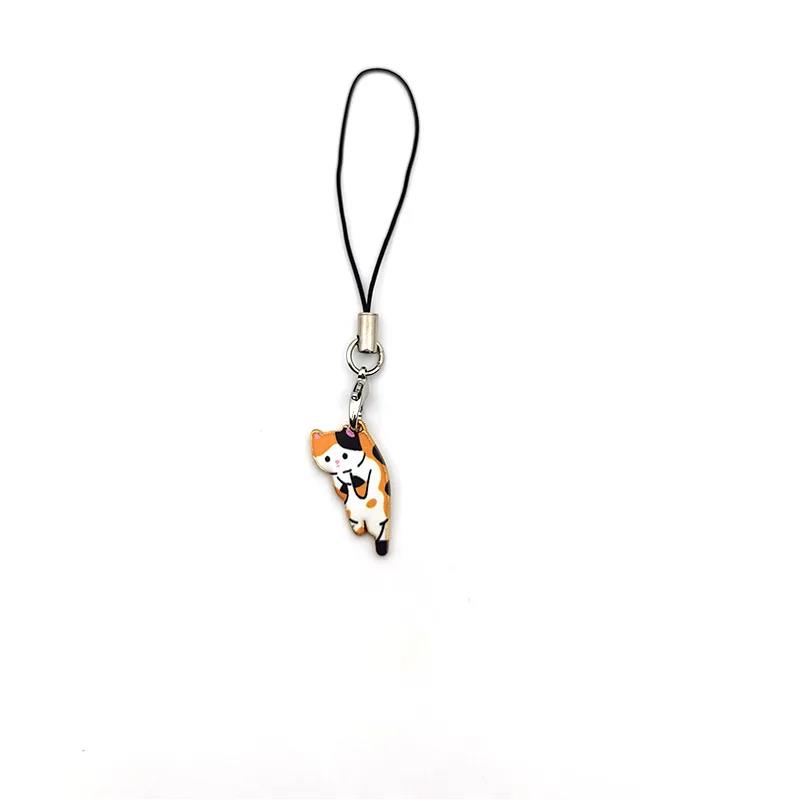1pcs Cute Cat Phone Strap Lanyards For Case Strap DYM Decoration KeyChain Mobile Phone Strap Phone Hanging Charms