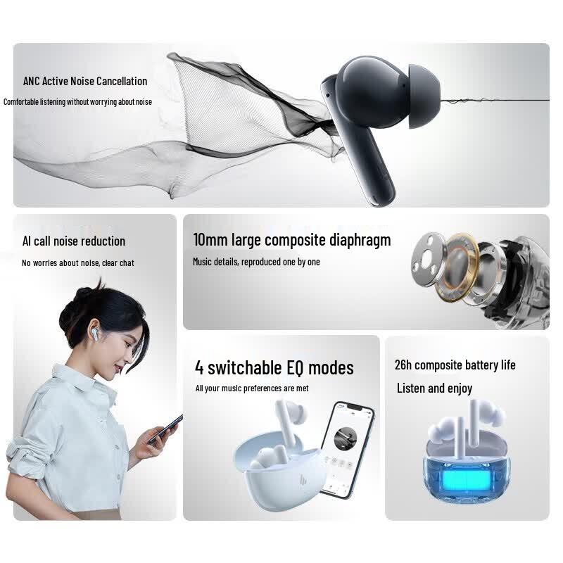 Edifier ComfoBuds X5 Pro True Wireless ANC Earbuds