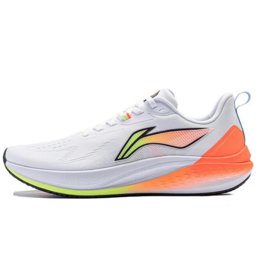 Li Ning Red Hare 7 Mesh Cushioning Slip Resistant Abrasion Resistant Low top Running Shoes Men's White Blue ARPU003-2(Team188-)