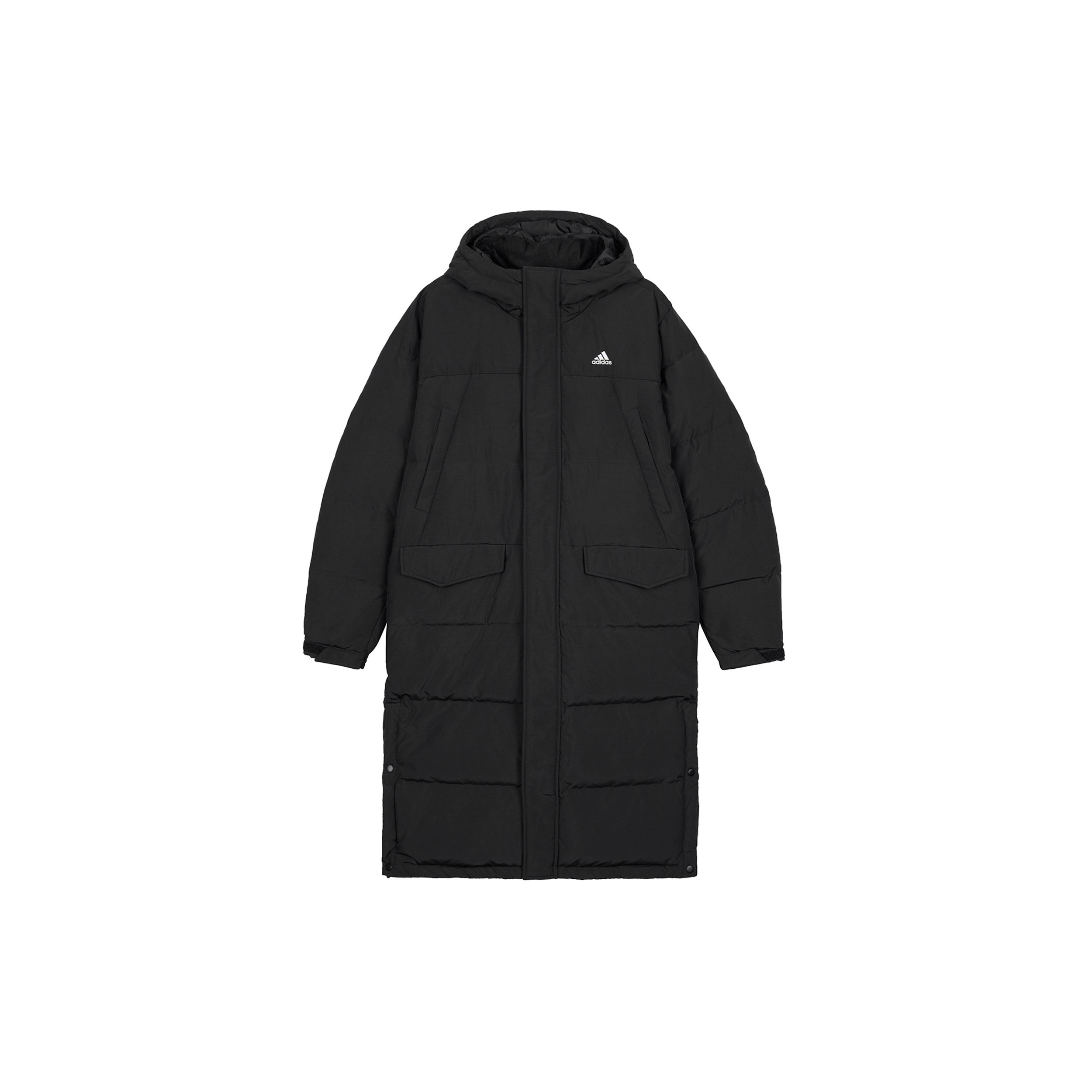 adidas Sportswear Long Down Hooded Coat Black Unisex IV7558 XXS