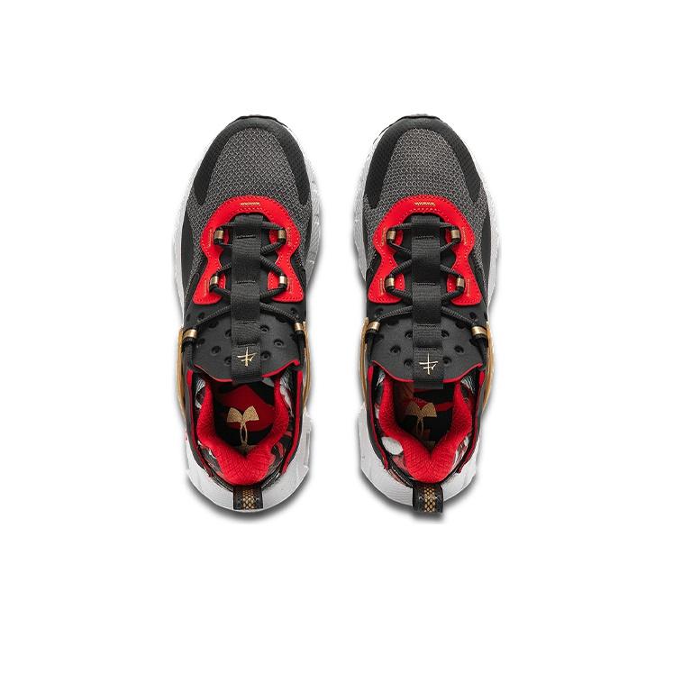 Under Armour HOVR Mega 1 MVMNT CNY Low Top Laufschuhe Unisex Sneaker Anthrazit Jadegrau 3023885-100