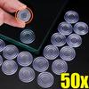 50/10 Stück Möbel Glas Anti-Rutsch-Pads Runde Form Transparente PVC-Pads Couchtisch Glas Weiche Schutzpolster Möbelzubehör