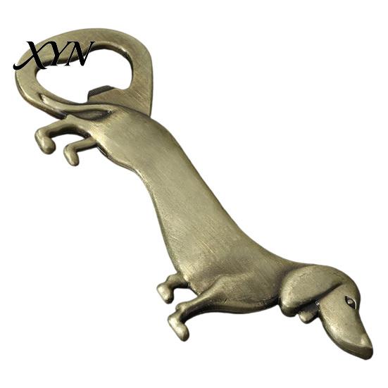 Retro Style Barware Dachshund Dog Bottle Opener, Zinc Alloy Cute Puppy Beer Decorative Animal Opener Portable Metal for Kitchen Bar And Home Handheld