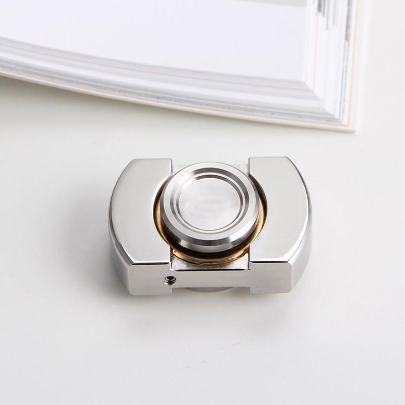 

Pocket EDC Fidget Toy Autism Sensory Toys ADHD Hand Spinner Anxiety Stress Relief Gifts Stainless Steel Metal Decompression срібний