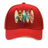 Tropical Surfboard Paradise Sunset C Sandwich Baseball Cap Sun Cap Outdoor Workouts Hat