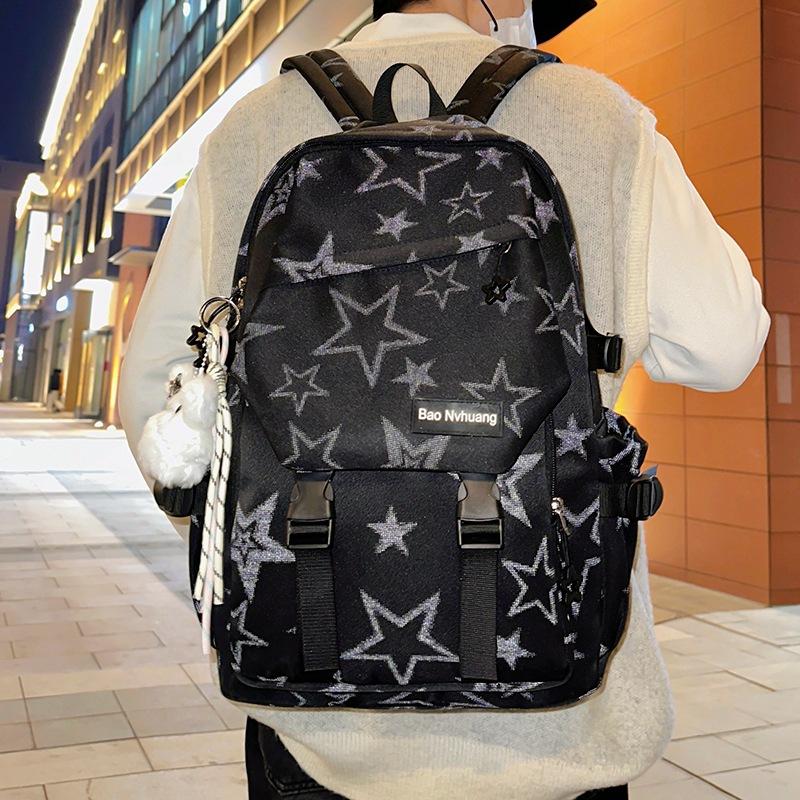 Schoolbag Large Capacity Versatile Backpack 1011 Summer New Korean Edition ins College Fengsen Department Junior and High School Student School Bag