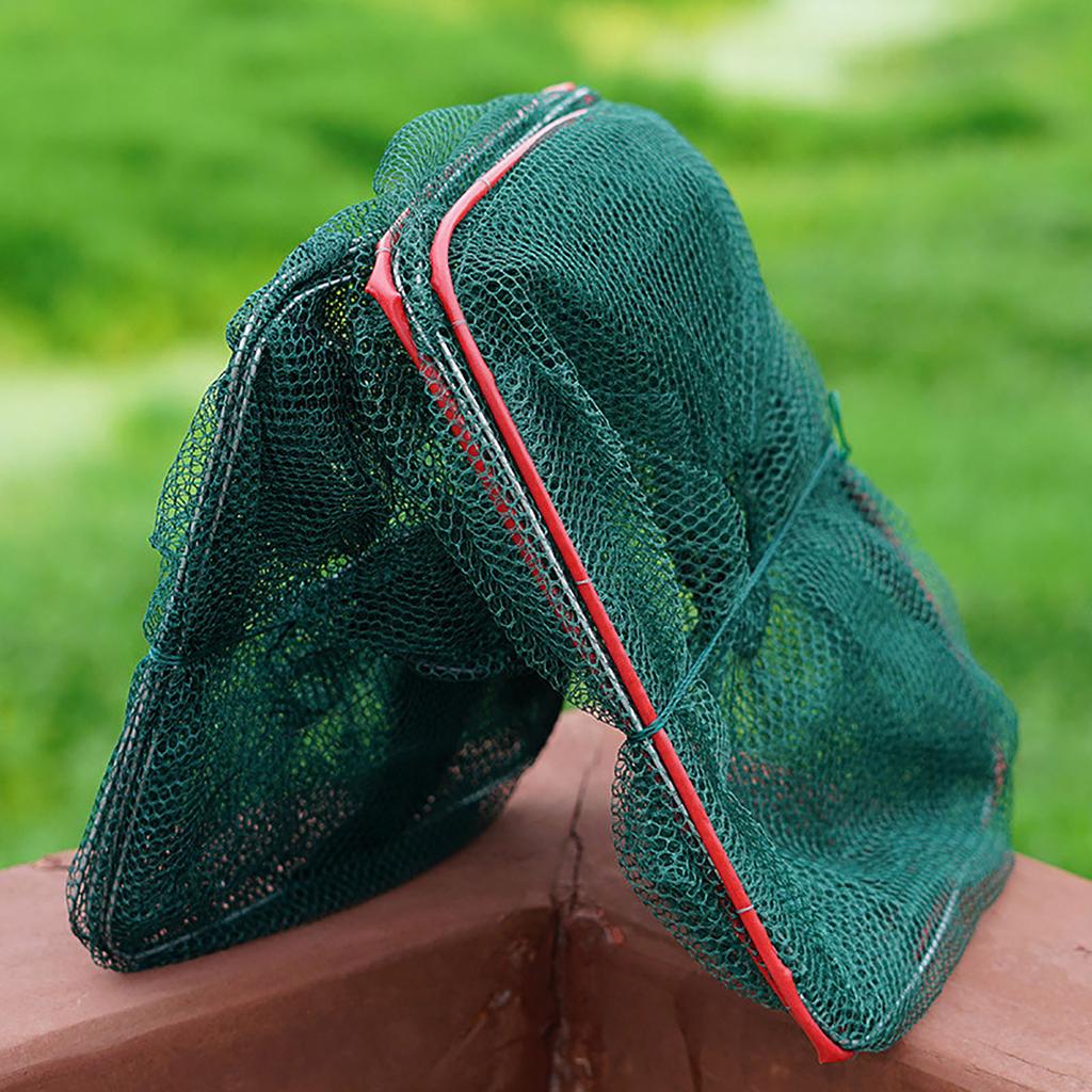 Portable Foldable Shrimp Cage Fish Trap Net Fishing Gear For Catching Shrimp Crayfish Lobster Crab