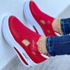Scarpe da ginnastica rosse Scarpe da donna Scarpe da tennis da donna Scarpe in tela Scarpe casual da donna Scarpe sportive da donna Scarpe da ginnastica con plateau Scarpe traforate
