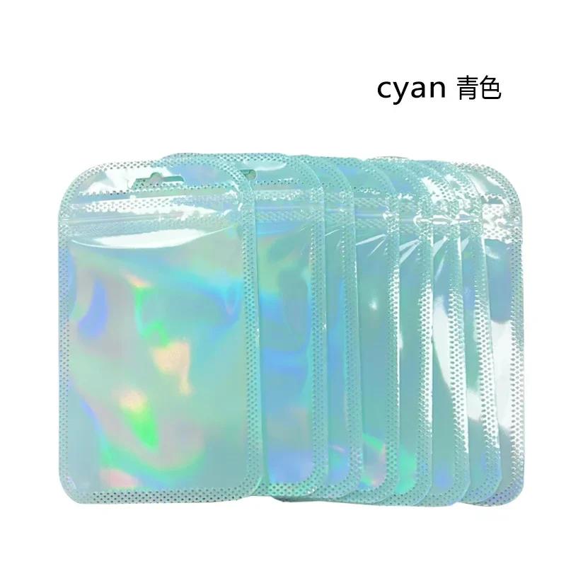 50pcs Holographic Bags Mylar Bags Resealable Bag Foil Pouch Party Favor Bag Coffee Storage for Jewelry Small Business Packaging