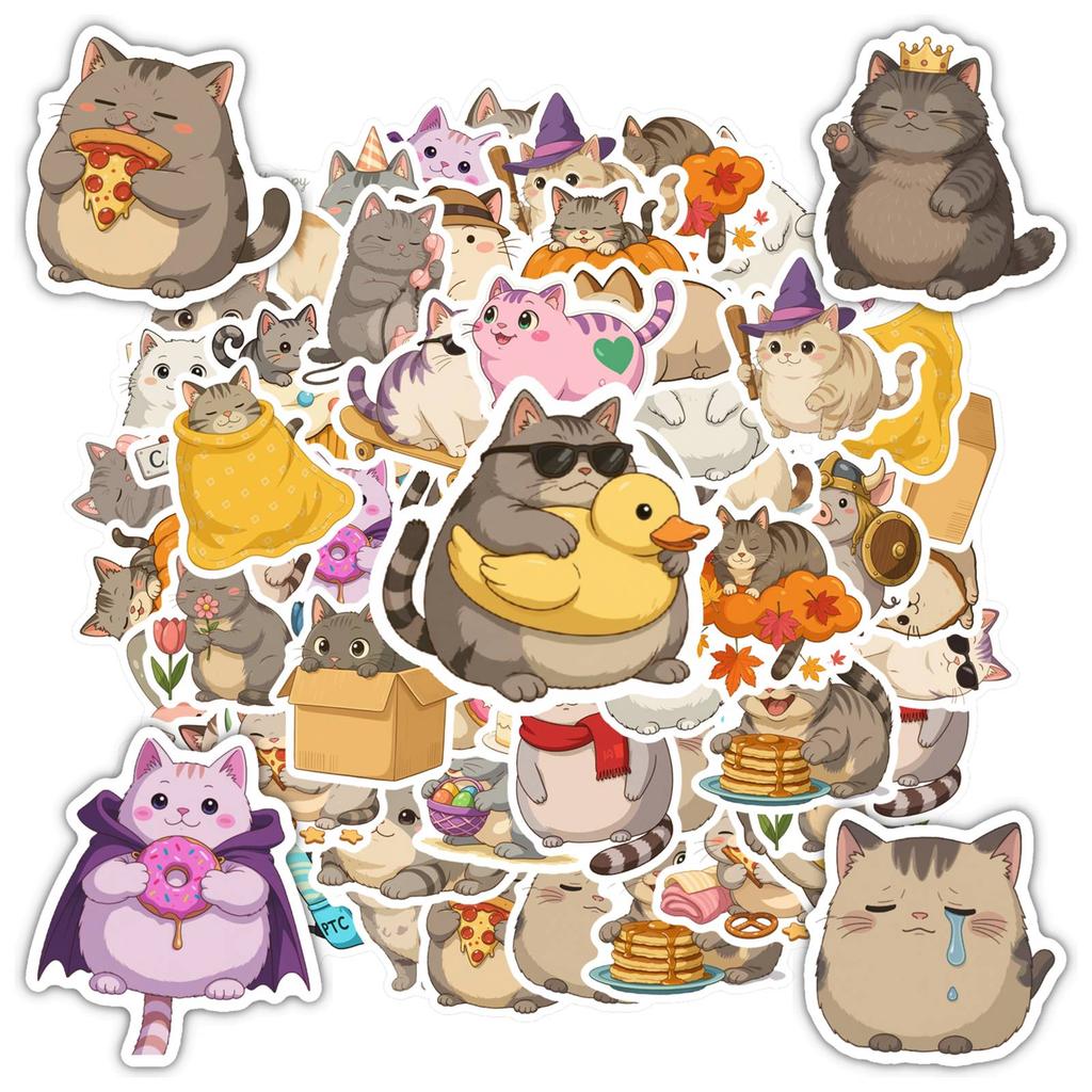 35pcs Playful Cartoon Stickers Whimsical Animals Stickers Animal Stickers For Notebook Luggage Mobile Phone Cup DIY Phone