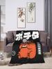 Chainsaw Devil Kawaii Anime Warm Soft Plush Blanket for Kids Flannel Bedding Throw for Couch Sofa Bed