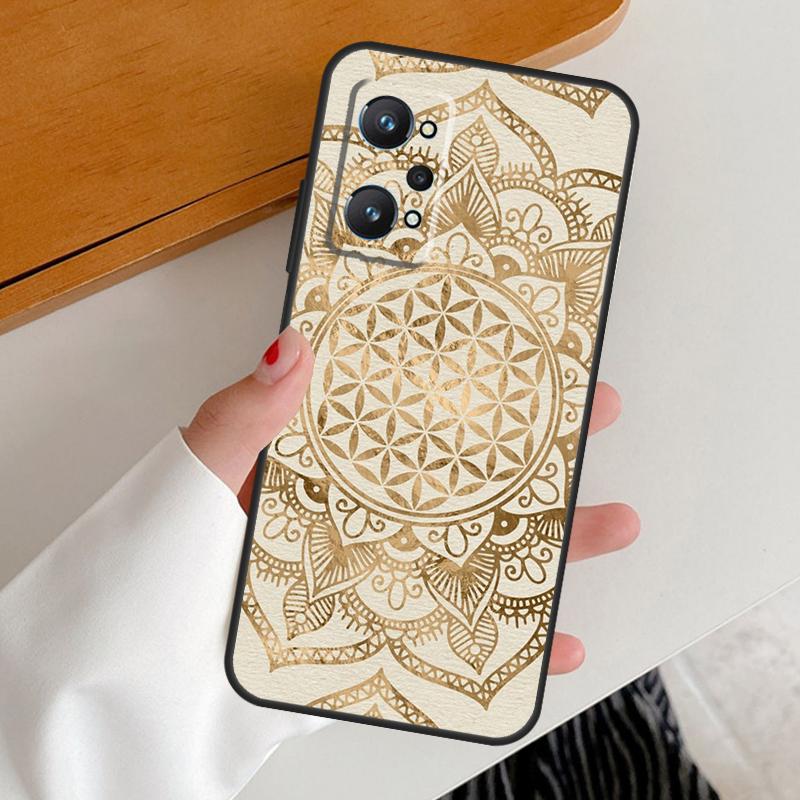 Flower Of Life In Lotus Pastel For Realme 15 10 11 12 13 14 Pro Plus GT6 GT7 Pro C67 C63 C61 C55 C51 C53 C35 C65 C75 Case