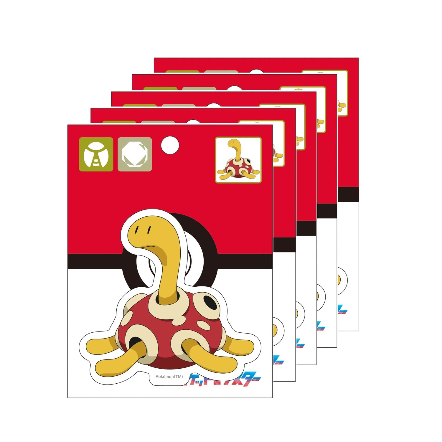 

Showa Note Shuckle Water Pokémon Die-Cut Stickers, Resistant, 5-Pack, 7927290405