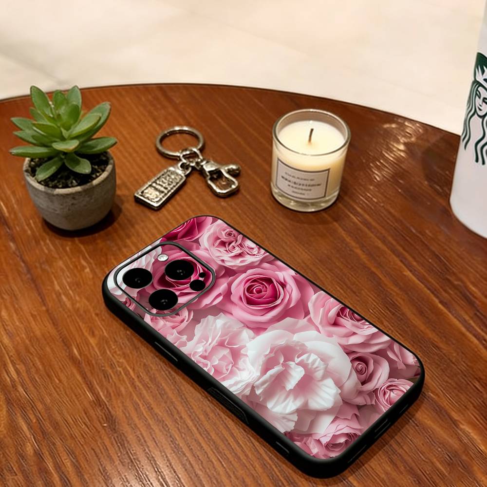 Flower Phone Case Silicone Soft For IPhone 17 16 15 14 13 12 11 X XR Plus Pro Max Plus