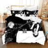 J-Jujutsu K-Kaisens Japan Famous Anime Bedding Set Bedroom Soft Modern Bedspreads Comefortable Duvet Cover Quilt Cover And Pillowcase