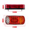 Pair 32LED Car Truck Tail Light Rear Stop Brake Light Turn Signal Indicator Reverse Taillight For Trailer Truck Lorry UTE 12-24V