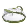 Transparent Microwave Splatter Cover Oil-proof Water Injection Fresh-Keeping Cover with Handle Splash-proof Heating Cover