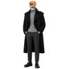 Romon Men's Mid-length Double-breasted Trench Coat