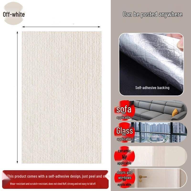 Self-Adhesive Cat Scratching Wall Sticker - Cuttable, Anti-Scratch, Wear-Resistant Board for Cats