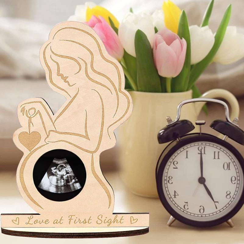 Baby Ultrasound Photo Frame Sonogram Picture Frame Pregnancy Gift Baby Announcement Keepsake For Couples  Moms Dady Photo