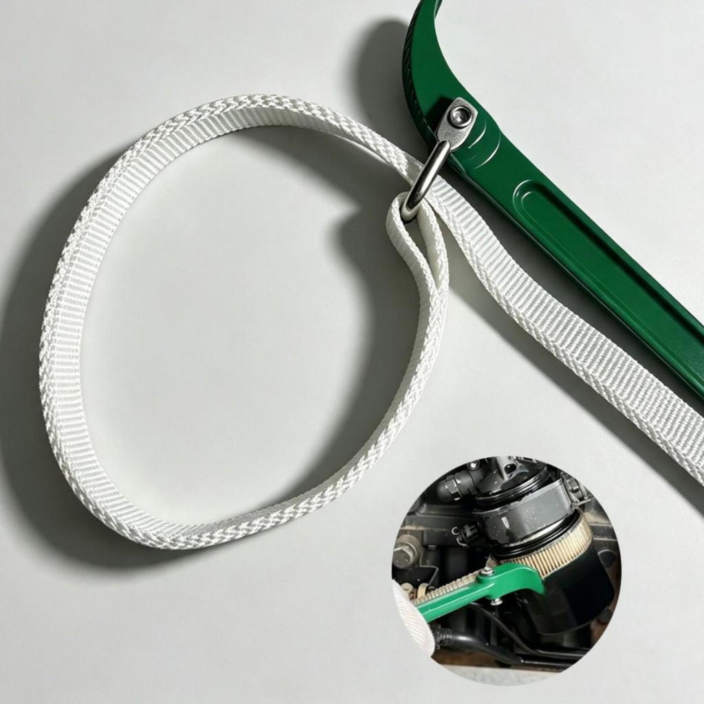 Oil Filter Wrench with Canvas Strap Heavy-Duty Universal