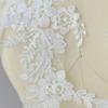 White Embroidery Sequined Lace, Wedding Dress Lace Accessories, Decorative Stickers, Clothing Patches, Cloth Stickers